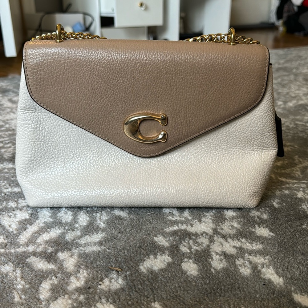 COACH shoulder/crossbody two tone purse